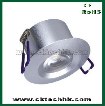 High power LED dimmable downlight 1*1W/1*3W