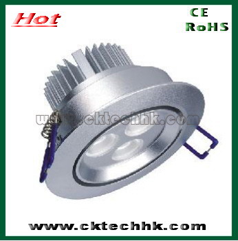 High power LED dimmable downlight 3*1W/3*3W