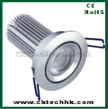 High power LED dimmable downlight 1*10W