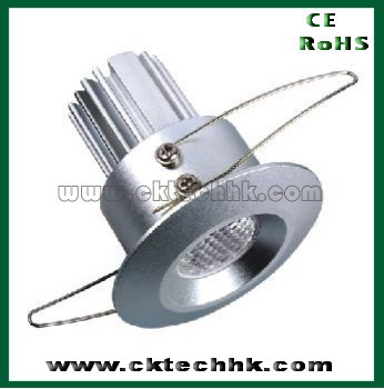 High power LED dimmable downlight 1*1W/1*3W