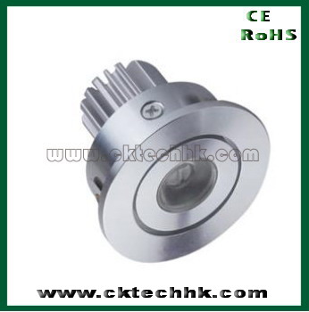 High power LED dimmable downlight 1*1W/1*3W