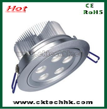 High power LED dimmable downlight 5*1W/5*3W