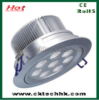High power LED dimmable downlight 8*1W/8*3W