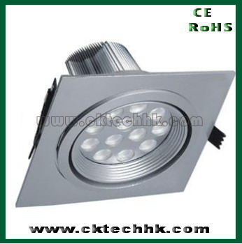 High power LED dimmable downlight 12*1W