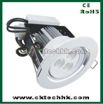 High power LED dimmable light 3*3W