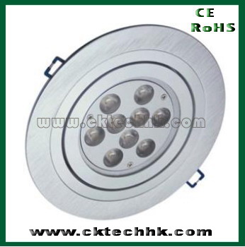 High power LED dimmable light 9*1W