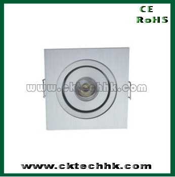 High power LED dimmable downlight 1x1W/1x3W
