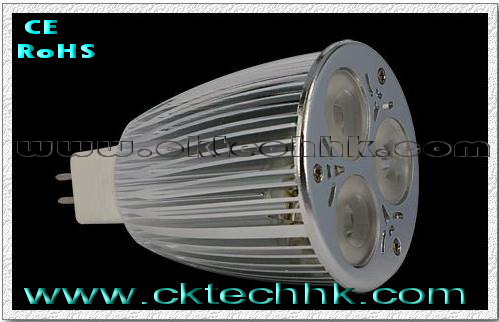 High power LED light bulb 3x2W MR16