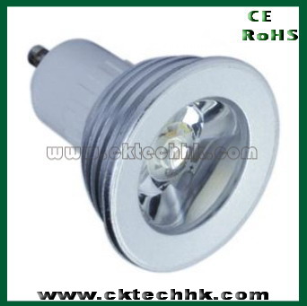 High power LED light bulb 1x1W/1x3W, GU10, MR16, E27