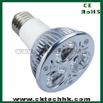 High power LED light bulb 3x1W,GU10, MR16, E27, E14,E17