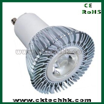 High power LED light bulb 1x1W/3x1W, GU10, MR16, E27,E14,E17
