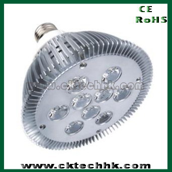 High power LED light bulb 9x1W, E27