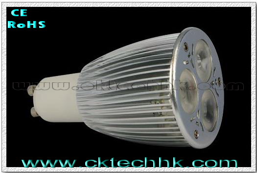 High power LED light bulb 3x2W GU10