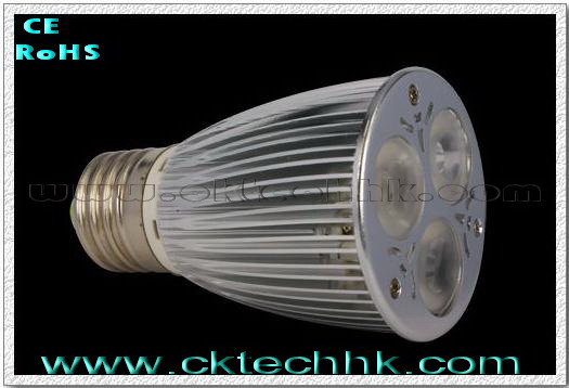 High power LED light bulb 3x2W E27